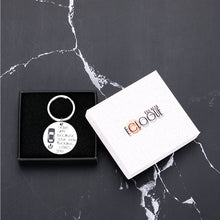 Load image into Gallery viewer, Drive Safe Keychain for Teen Or Adult Son Daughter from Mom Keyring Gifts for Him Her Men Women New Driver Trucker Courier Back to School Work Birthday Valentines Christmas Anniversary Daily Present