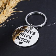 Load image into Gallery viewer, Valentines Day Gifts for Her Friend Gifts for Women Galentines Day Gifts for Friends Valentines Day Gifts for Wife Girlfriend Birthday Gifts for Women New Driver Gifts for Friends Drive Safe Keychain