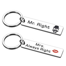 Load image into Gallery viewer, Couples Gifts for Him Her Couples Keychains Valentines Day Gifts for Boyfriend Gifts from Girlfriend Funny Birthday Anniversary for Men Women Husband Wife Fiance Fiancee Christmas Presents