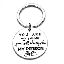Load image into Gallery viewer, Greys Anatomy Merchandise You’re My Person Gift Keychain for Wife Husband Christmas Gift for Boyfriend Girlfriend Best Friend Gifts for BFF Birthday Valentines Present Anniversary Wedding Jewelry