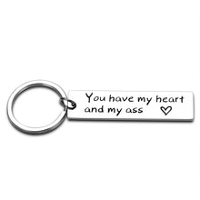 Load image into Gallery viewer, Christmas Gifts for Boyfriend Funny Keychain for Husband Anniversary for Him Couple Birthday Gifts for Men Key Chains from Women Girlfriend Wife Valentine’s Day Wedding Key Ring Tag Present