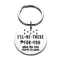 Load image into Gallery viewer, Friends TV Show Merchandise Friends Keychain Best Friend Gift for Women Men Bff Couple Dad Mom I’ll Be There for You Keyring Tag for Christmas Anniversary Birthday Graduation Friendship Jewelry