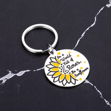 Load image into Gallery viewer, Eulalia Eclogue Sunflower Gifts for Women Key Chains for Mom Friends Sister Her Woman Encouragement Birthday Graduation Christmas Valentine Back to School Anniversary Presents Sunflower Keychain Accessories, Silver, Small