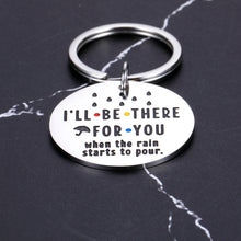 Load image into Gallery viewer, Friends TV Show Merchandise Friends Keychain Best Friend Gift for Women Men Bff Couple Dad Mom I’ll Be There for You Keyring Tag for Christmas Anniversary Birthday Graduation Friendship Jewelry