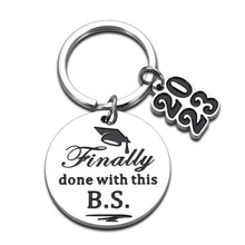 Load image into Gallery viewer, Class of 2023 Graduation Keychain Funny Graduation Gifts for Her Him 2023 Cool High School College Graduation Gifts for Her Him Senior 2023 Gifts for Boys Girls Guys Nurse PHD Master Graduation Gifts