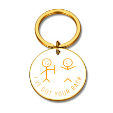 Load image into Gallery viewer, Best Friend Gift for Women Men Funny Christmas Keychain Gifts for Friends Besties Friendship Gifts I’ve Got Your Back Stick Figures for Son Daughter Sister Birthday Valentine Graduation Present