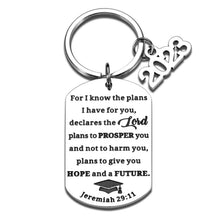 Load image into Gallery viewer, Class of 2023 Graduation Gifts Keychain 2023 Medical High School College Graduation Gifts for Her Him Daughter Son Nurses Inspirational Christian Bible Grad Gifts for Women Men Friends Senior Students