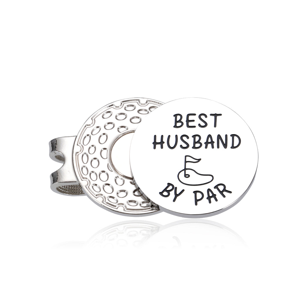 Husband Stocking Stuffers for Men Golf Accessories for Men Golf Ball Marker Hat Clip Husband Christmas Gifts for Men Husband Valentines Day Gifts for Him Huband Fathers Day Birthday Gifts from Wife