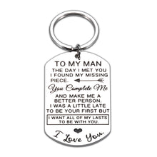 Load image into Gallery viewer, Birthday Gifts for Men, Keychain for Men, Top Gifts for Men, Gifts for Boyfriend Gifts, Engagement Gifts, Men Valentines Day Gifts for Husband Him, Anniversary for Him Husband Gifts from Wife
