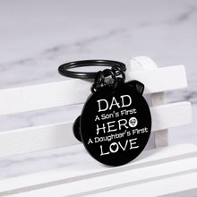 Load image into Gallery viewer, Fathers Day Gift from Daughter Son Wife, Dad Birthday Gifts from Daughter Son, Daddy to Be Gift Keychain for Men, Gifts for New Dads Stepdad from Kids, Valentines Christmas Gifts for Dad to Be Husband
