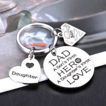 Load image into Gallery viewer, Fathers Day Gifts from Daughter Wife Son, Dad Gifts, Daddy Keychain Gifts, Dad Birthday Gifts From Daughter Son, Gifts for New Dads Stepdad from Kids, Christmas Gift for Dad to Be Husband
