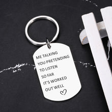 Load image into Gallery viewer, Funny Gifts Anniversary Gif for Him Husband Birthday Gifts for Boyfriend Gifts Love Keychain Couples Christmas Gifts for Men Wife Girlfriend Stocking Stuffers for Men Valentines Day Gifts for Him Her
