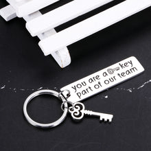 Load image into Gallery viewer, Keychains for Women, Thank You Gifts, Bulk Gifts for Coworkers, Farewell Gifts, Employee Appreciation Gifts, You’re A Key Part of Our Team Keychain for Men Gifts for Christmas
