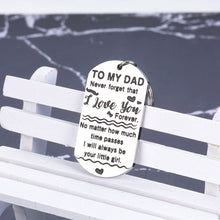 Load image into Gallery viewer, Dad Gifts from Daughter I Love You Keychain for Birthday Christmas Daddy Papa Stepdad Him Men Presents from Kids Girls Women for Father&#39;s Day Valentine’s Day Thanksgiving Anniversary
