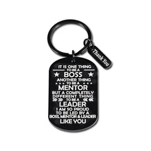 Load image into Gallery viewer, Boss Day Gifts for Women Men, Key Chain, Thank You Gifts for Boss Male Female, Retirement Gifts for Men, Boss Appreciation Gifts, Farewell Gifts, Christmas Gifts for Boss
