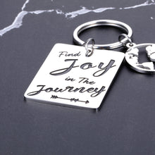 Load image into Gallery viewer, RV Accessories Find Joy in The Journey Keychain for Camper Travel Trailers Friends Retirement Encouragement Gifts for Birthday Graduation Christmas Valentine Back to School Anniversary
