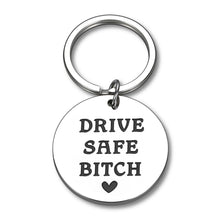 Load image into Gallery viewer, Valentines Day Gifts for Her Friend Gifts for Women Galentines Day Gifts for Friends Valentines Day Gifts for Wife Girlfriend Birthday Gifts for Women New Driver Gifts for Friends Drive Safe Keychain

