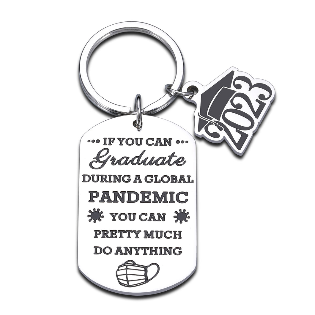 Funny Class of 2023 Graduation Gifts for Women Men Keychain 2023 Seniors High School College Graduation Gifts for Son Daughter Boys Girls Inspirational 2023 Grad Gifts for Her Him PHD Graduation Gifts