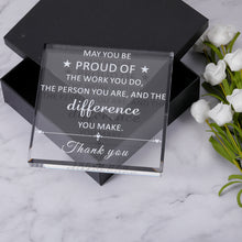 Load image into Gallery viewer, Employee Appreciation Gifts Thank You Gifts for Women Men Coworker Boss Lady Leader Nurse Teacher Appreciation Acrylic Office Gifts for Coworker Christmas Leaving Boss Day Retirement Gifts Paperweight
